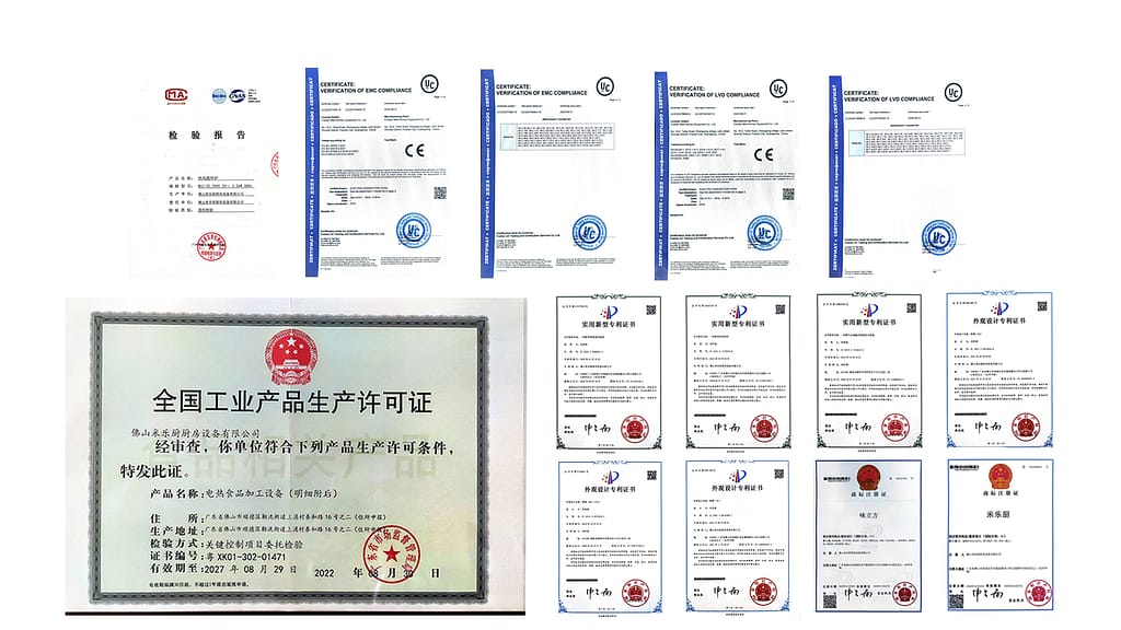 JY MACHINERY certificate