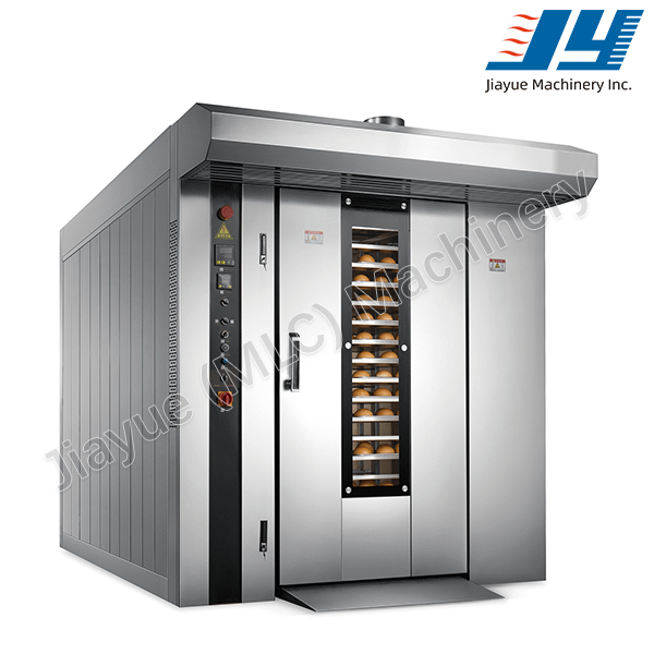 JY machinery MLC equipment 16 / 32 / 64 trays rack rotary oven gas diesel electric, food factory , industrial bakery